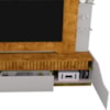 Estante Home Tv 75 Pol 210 cm Dallas Naturalle Off White BECHARA