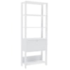 Estante Livreiro 1 Porta 166X63 cm Branco ARLY