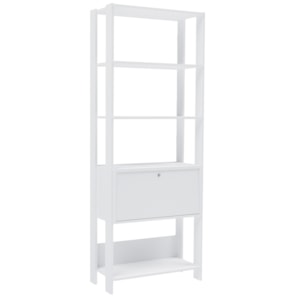 Estante Livreiro 1 Porta 166X63 cm Branco ARLY
