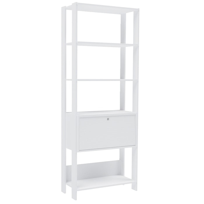 Estante Livreiro 1 Porta 166X63 cm Branco ARLY