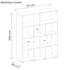 Estante Livreiro 10 Nichos 109X91 cm Branco ARLY