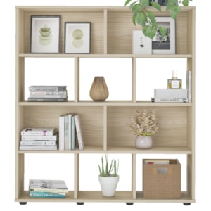 Estante Livreiro 10 Nichos 109X91 cm Naturale ARLY