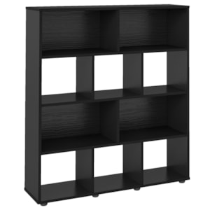 Estante Livreiro 10 Nichos 109X91 cm Preto ARLY