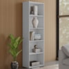 Estante Livreiro 4 Prateleiras 185X60 cm Luiza Branco REAJL Moveis