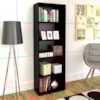 Estante Livreiro 5 Prateleiras 180X60 cm Preto ARLY