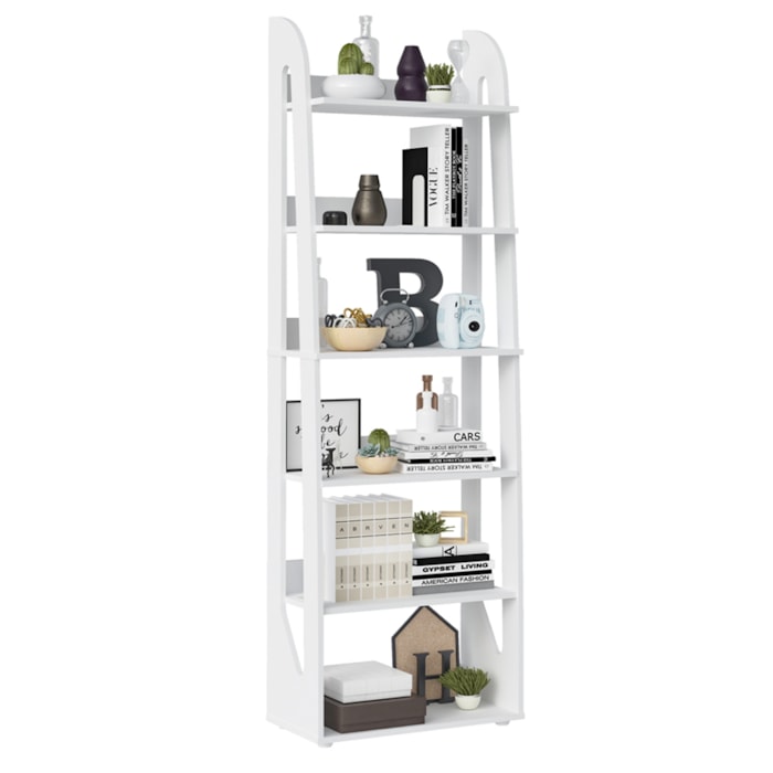 Estante Livreiro 6 Prateleiras 183X60 cm Branco Fosco ARLY