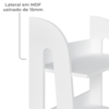 Estante Livreiro 6 Prateleiras 183X60 cm Branco Fosco ARLY