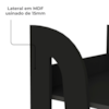 Estante Livreiro 6 Prateleiras 183X60 cm Preto Fosco ARLY