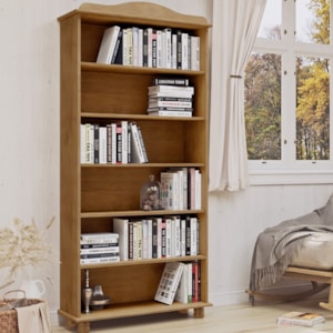 Estante Livreiro Madeira Maciça 85 cm 8964 Freijo Milani Store