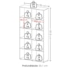 Estante Multiuso 10 Nichos 90X188 cm Branco Artany