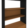 Estante Multiuso 2 Prateleiras 2 Portas 90X183 cm Freijo Preto Artany