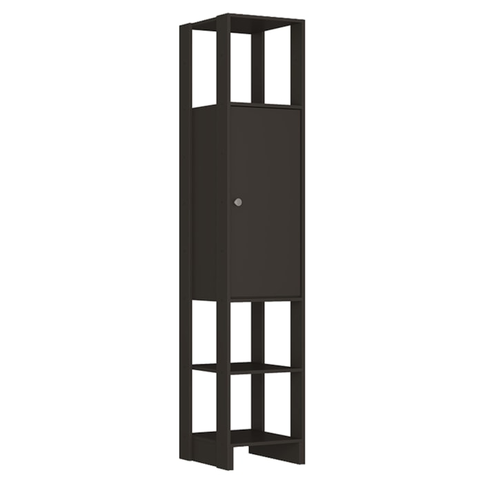 Estante Multiuso 3 Prateleiras EY107 200X40 cm Grafite Intenso NOVAM