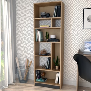 Estante Multiuso 4 Prateleiras 180X60 B38 Mell Preto NOVAM