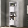 Estante Multiuso 4 Prateleiras 2 Portas 64X180 cm Concreto Artany