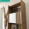 Estante Multiuso 4 Prateleiras 2 Portas 64X180 cm Olmo Branco Artany