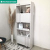 Estante Multiuso 4 Prateleiras 2 Portas 64X180 cm Terrazza Artany
