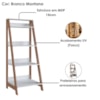 Estante Multiuso 4 Prateleiras B81 148X53 Branco Montana NOVAM