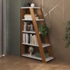 Estante Multiuso 5 Prateleiras 82X134 cm Freijo Branco Artany