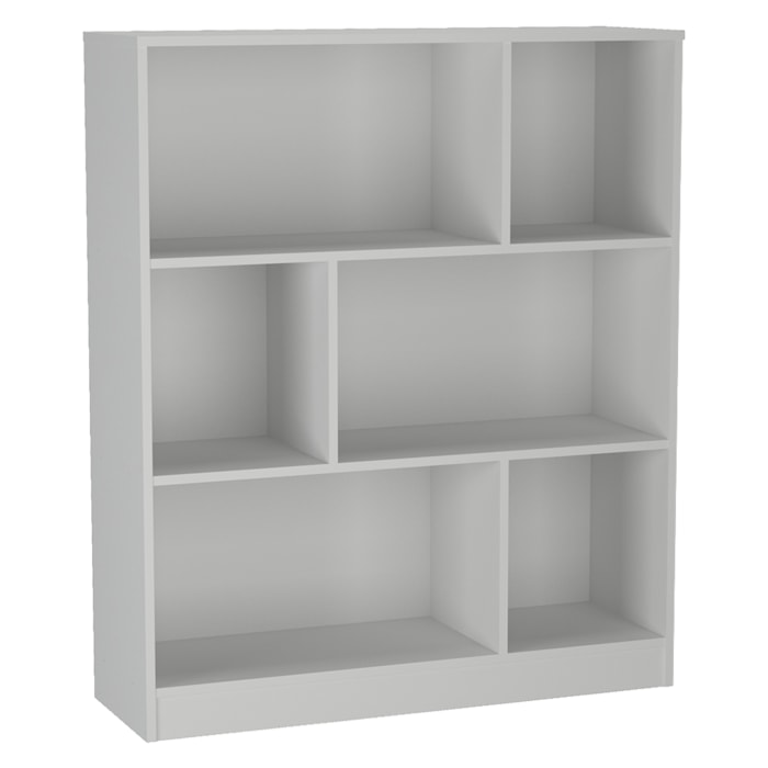 Estante Multiuso 6 Nichos B25 110 cm Branco NOVAM