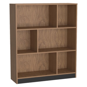 Estante Multiuso 6 Nichos B25 110X90 cm Mell Preto NOVAM