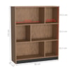 Estante Multiuso 6 Nichos B25 110X90 cm Mell Preto NOVAM