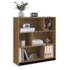 Estante Multiuso 6 Nichos B25 110X90 cm Mell Preto NOVAM