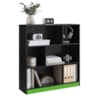 Estante Multiuso 6 Nichos B25 110X90 cm Preto Verde NOVAM