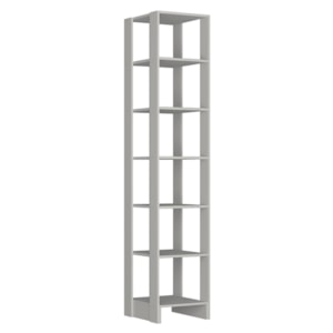 Estante Multiuso 6 Prateleiras EY104 200X40 cm Branco NOVAM