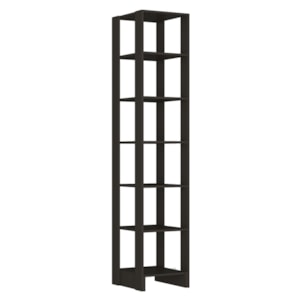 Estante Multiuso 6 Prateleiras EY104 200X40 cm Grafite Intenso NOVAM