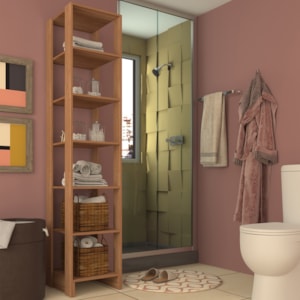 Estante Multiuso 6 Prateleiras EY104 200X40 cm Montana NOVAM