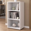 Estante Multiuso Livreiro Escritorio 3 Nichos 45X81 cm Branco Artany