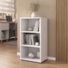 Estante Multiuso Livreiro Escritorio 3 Nichos 45X81 cm Branco Artany