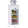 Fruteira 1 Gaveta 35 cm Monalisa Branco REAJL Moveis