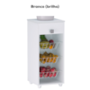 Fruteira 1 Gaveta 35 cm Monalisa Branco REAJL Moveis