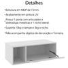 Gabinete 1 Porta Com Cuba Para Banheiro BN3600x44 Branco Tecno Mobili