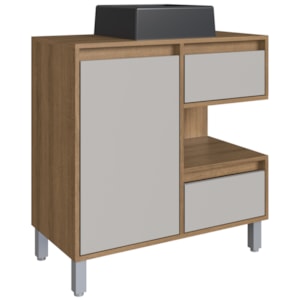 Gabinete 80 cm Cuba Preta BL2001 Mell Arenas FAEM