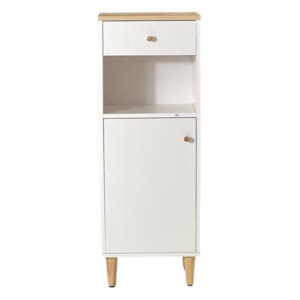 Gabinete Banheiro 1 Porta 1 Gaveta 3 Prateleiras 104x38 cm BN07 Branco Dtall Gabinete Banheiro 1 Porta 1 Gaveta 3 Prateleiras 104x38 cm BN07 Branco Dtall