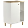 Gabinete Banheiro 1 Porta 2 Prateleiras 60 cm BN06 Branco Dtall