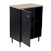 Gabinete Banheiro 1 Porta 2 Prateleiras 60 cm BN06 Preto Dtall