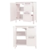 Gabinete Banheiro Com Lavatorio 1 Pt 2 Gv 79 cm BN01 Branco Dtall