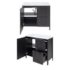 Gabinete Banheiro Com Lavatorio 1 Pt 2 Gv 79 cm BN01 Preto Dtall