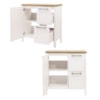 Gabinete Banheiro Com Tampo 1 Pt 2 Gv 79 cm BN01 Branco Dtall