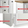 Gabinete Banheiro Com Tampo 1 Pt 3 Gv 79 cm BN05 Branco Dtall