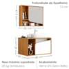 Gabinete Banheiro Espelheira E Cuba Branca Delta Naturalle Branco BECHARA