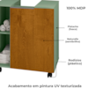 Gabinete Banheiro Pia de Coluna Pequin 56 cm Pistache Naturalle BECHARA