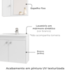 Gabinete Espelheira Lavatorio Munique Branco BECHARA A