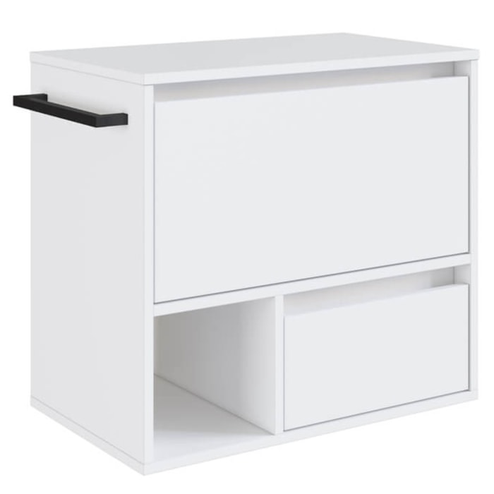 Gabinete Para Banheiro 01 Porta 01 Gaveta 60cm Branco PRODDY