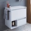 Gabinete Para Banheiro 01 Porta 01 Gaveta 60cm Branco PRODDY