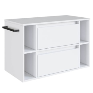 Gabinete Para Banheiro 01 Porta 01 Gaveta 80cm Branco PRODDY
