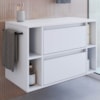 Gabinete Para Banheiro 01 Porta 01 Gaveta 80cm Branco PRODDY